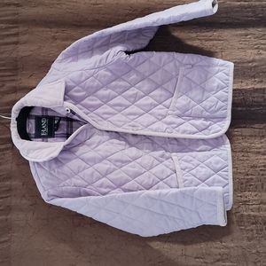 E. Land quilted lavender jacket in excellent condition size 6